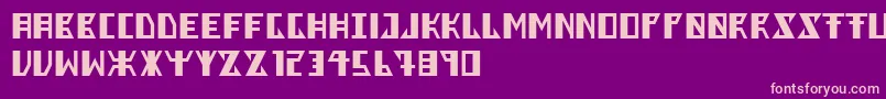 Berkel Font – Pink Fonts on Purple Background