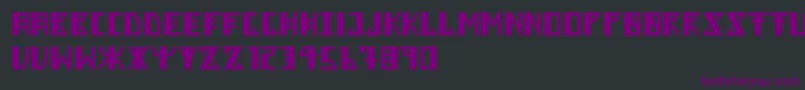 フォントBerkel – 黒い背景に紫のフォント
