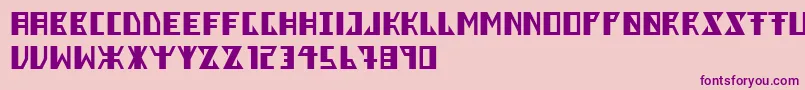 Berkel Font – Purple Fonts on Pink Background