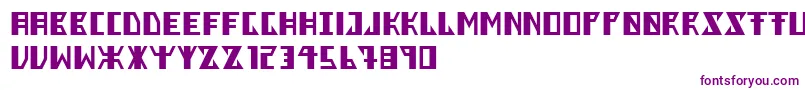 Berkel Font – Purple Fonts on White Background