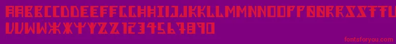 Berkel Font – Red Fonts on Purple Background