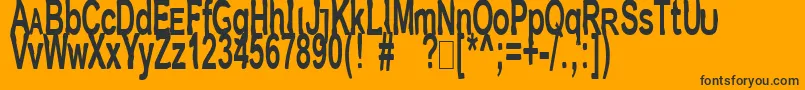 Jetpakj Font – Black Fonts on Orange Background