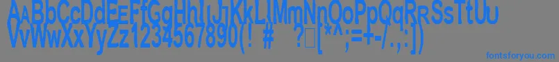 Jetpakj-Schriftart – Blaue Schriften auf grauem Hintergrund