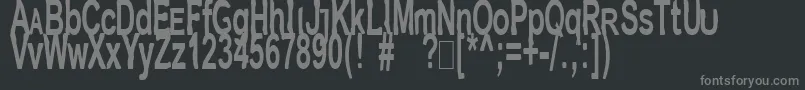 Jetpakj Font – Gray Fonts on Black Background