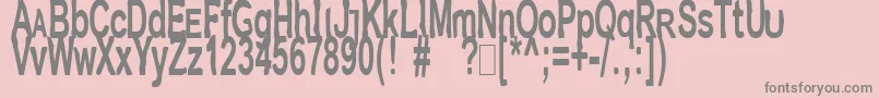 Jetpakj Font – Gray Fonts on Pink Background