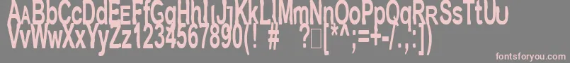 Jetpakj Font – Pink Fonts on Gray Background