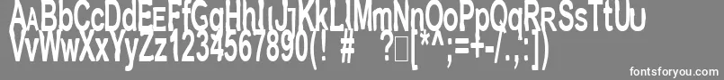 Jetpakj Font – White Fonts on Gray Background