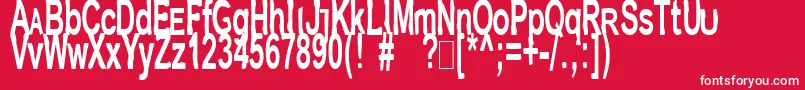 Jetpakj Font – White Fonts on Red Background