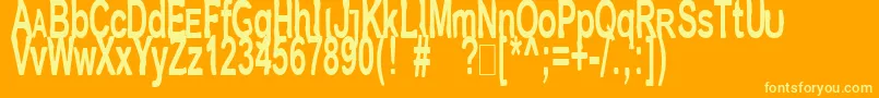 Jetpakj Font – Yellow Fonts on Orange Background