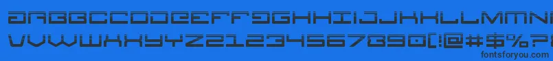Legionhalf Font – Black Fonts on Blue Background