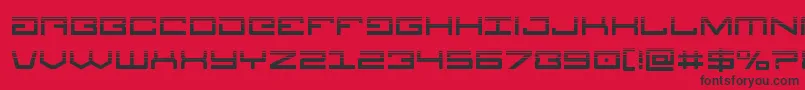 Legionhalf Font – Black Fonts on Red Background