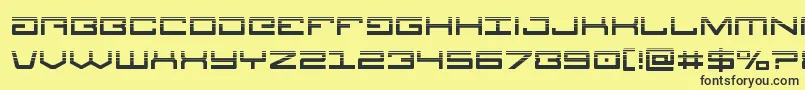 Legionhalf Font – Black Fonts on Yellow Background