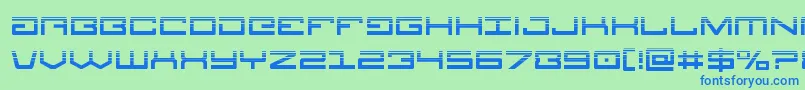 Legionhalf Font – Blue Fonts on Green Background