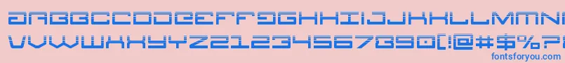 Legionhalf Font – Blue Fonts on Pink Background