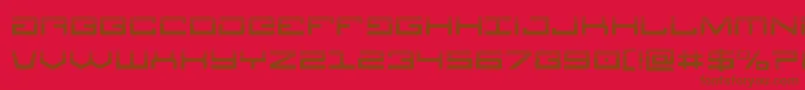 Legionhalf Font – Brown Fonts on Red Background