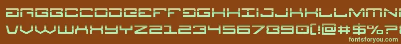 Legionhalf Font – Green Fonts on Brown Background