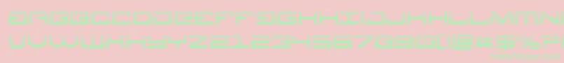 Legionhalf Font – Green Fonts on Pink Background