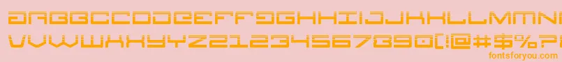 Legionhalf Font – Orange Fonts on Pink Background