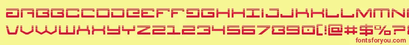 Legionhalf Font – Red Fonts on Yellow Background