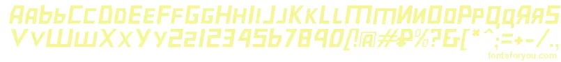 Шрифт Bolshevikulobl – жёлтые шрифты