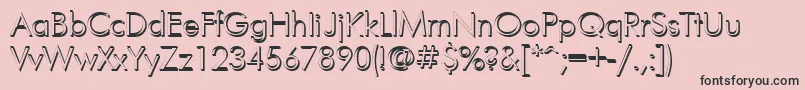 FuturisvolumecYrillic Font – Black Fonts on Pink Background