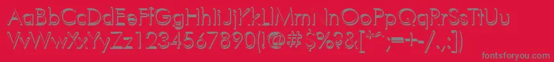 FuturisvolumecYrillic Font – Gray Fonts on Red Background