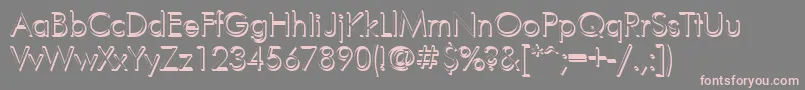 FuturisvolumecYrillic Font – Pink Fonts on Gray Background
