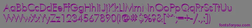 FuturisvolumecYrillic Font – Purple Fonts on Gray Background