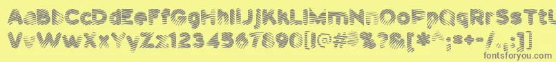 Pantspatrol Font – Gray Fonts on Yellow Background