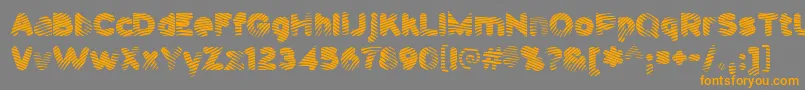 Pantspatrol Font – Orange Fonts on Gray Background