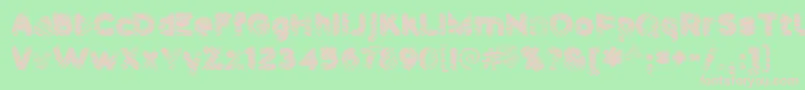 Pantspatrol Font – Pink Fonts on Green Background