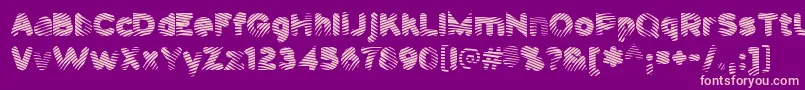 fuente Pantspatrol – Fuentes Rosadas Sobre Fondo Morado