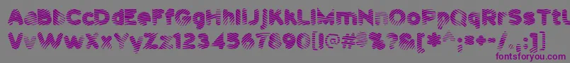 Pantspatrol Font – Purple Fonts on Gray Background