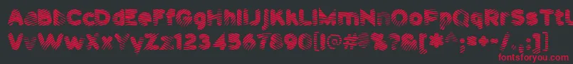 Pantspatrol Font – Red Fonts on Black Background