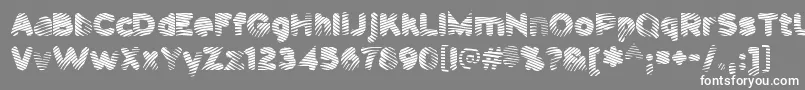 Pantspatrol Font – White Fonts on Gray Background