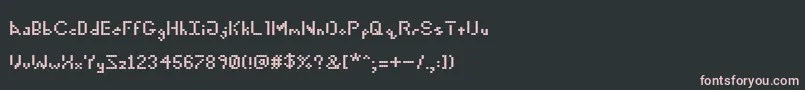 Fonte 5CentGame – fontes rosa em um fundo preto