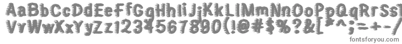 Sweater Font – Gray Fonts on White Background