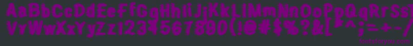 Sweater Font – Purple Fonts on Black Background