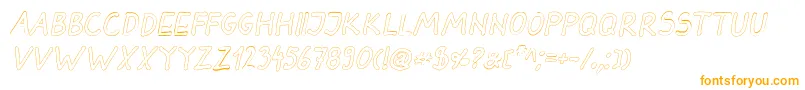 DarbogOutlineBoldItalic Font – Orange Fonts