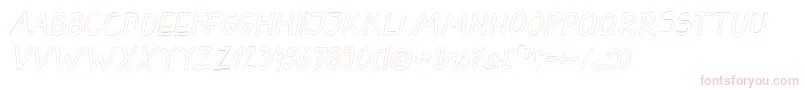 DarbogOutlineBoldItalic Font – Pink Fonts