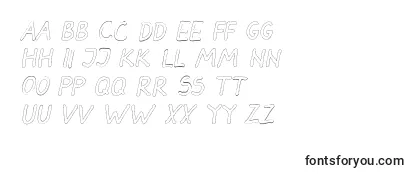 DarbogOutlineBoldItalic-fontti