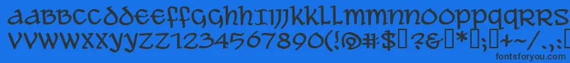 AleAndWenchesBb Font – Black Fonts on Blue Background