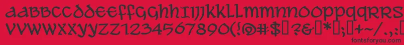 AleAndWenchesBb Font – Black Fonts on Red Background