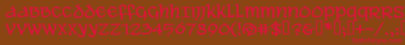 AleAndWenchesBb Font – Red Fonts on Brown Background