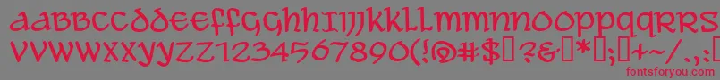 AleAndWenchesBb Font – Red Fonts on Gray Background