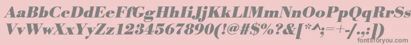 UrwbodonitBoldOblique Font – Gray Fonts on Pink Background