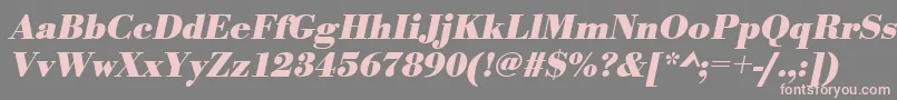 UrwbodonitBoldOblique Font – Pink Fonts on Gray Background