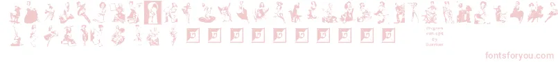 Lisätietoja ElvgrenPinUps-fontista ElvgrenPinUps-fontti – vaaleanpunaiset fontit
