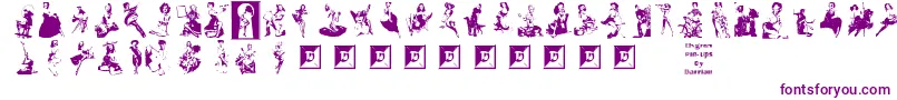 ElvgrenPinUps Font – Purple Fonts