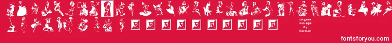 More about ElvgrenPinUps Font ElvgrenPinUps Font – White Fonts on Red Background